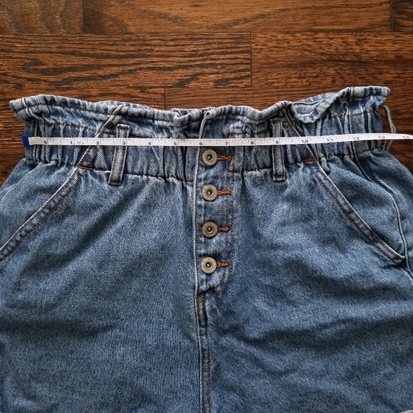 🚫SOLD🚫S.O.N.G▪︎Paperbag Denim Shorts - Picture 7 of 12